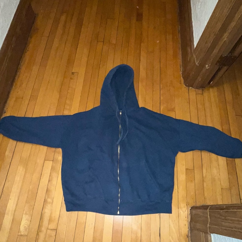 Veste à capuchon bleue de marque Oero